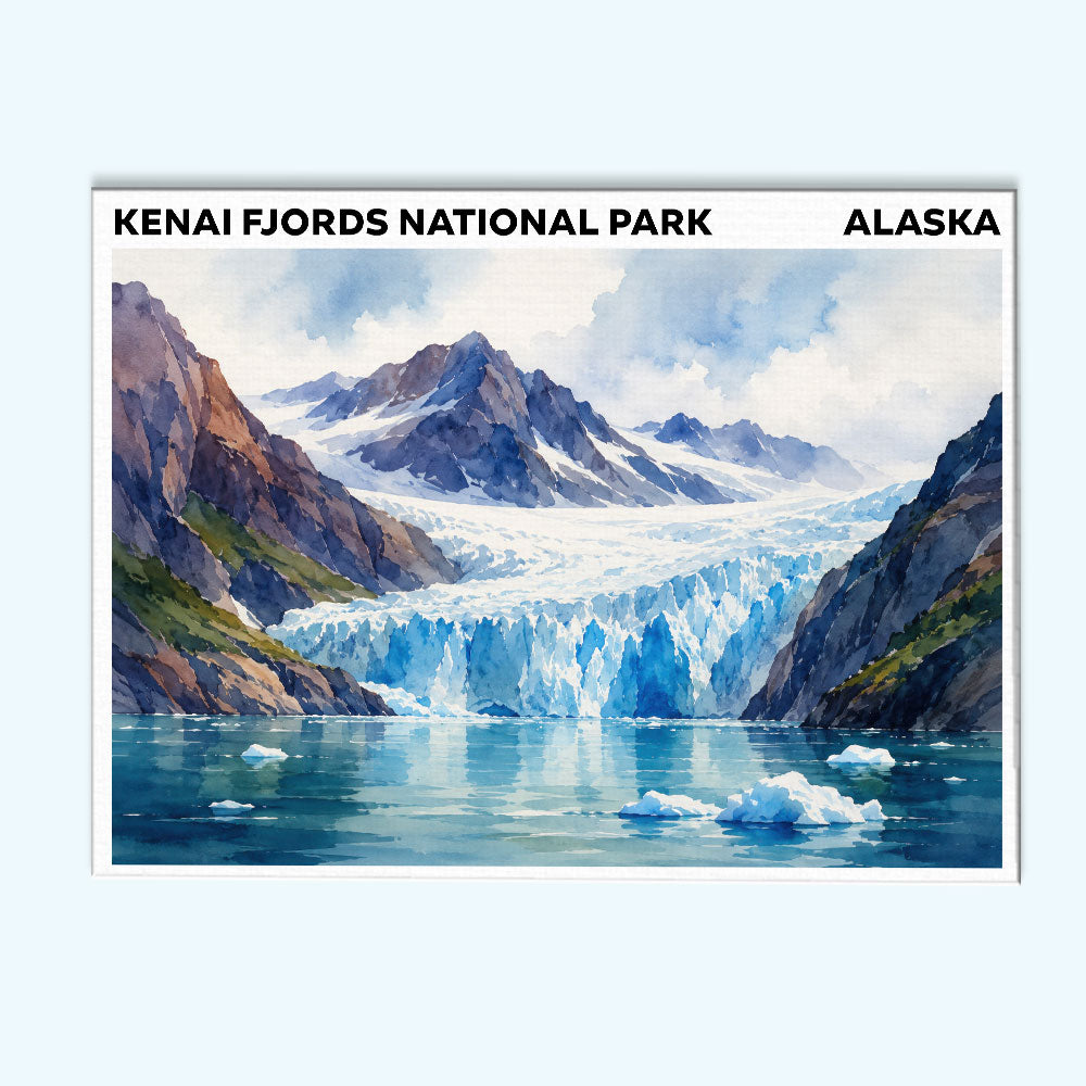 Kenai Fjords National Park - Alaska | Paint by Numbers Kit