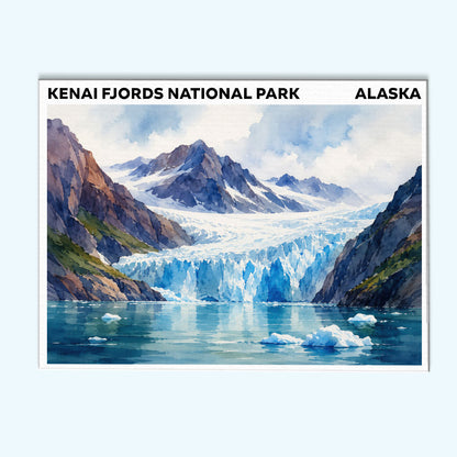 Kenai Fjords National Park - Alaska | Paint by Numbers Kit