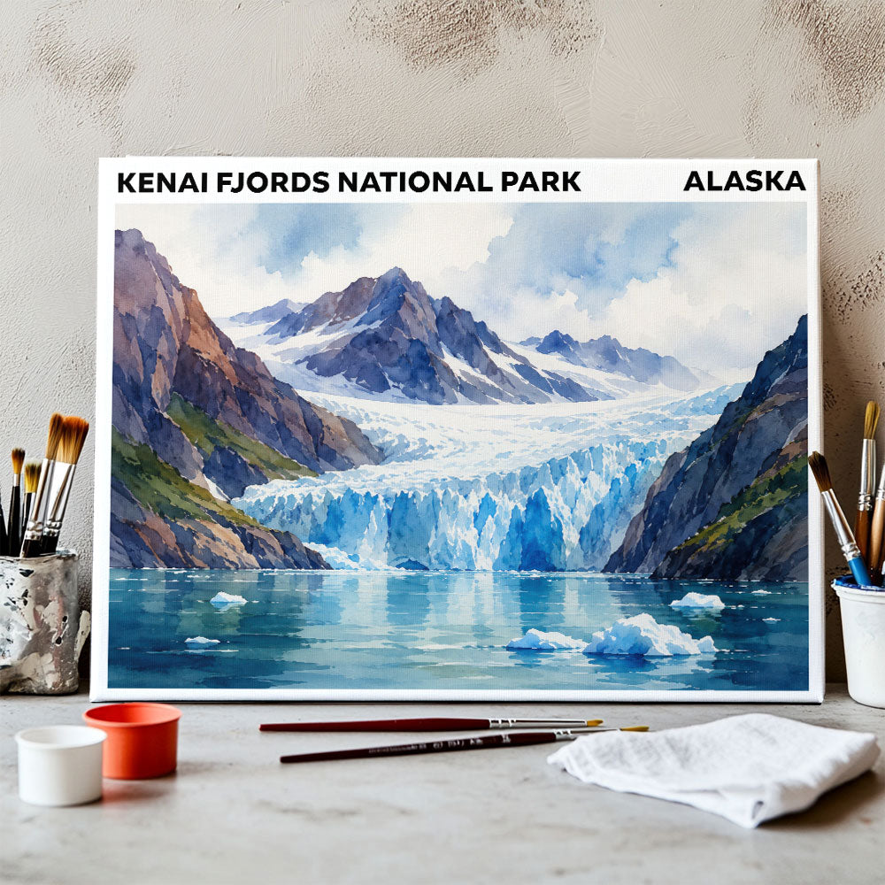 Kenai Fjords National Park - Alaska | Paint by Numbers Kit