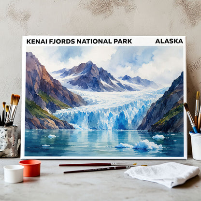 Kenai Fjords National Park - Alaska | Paint by Numbers Kit