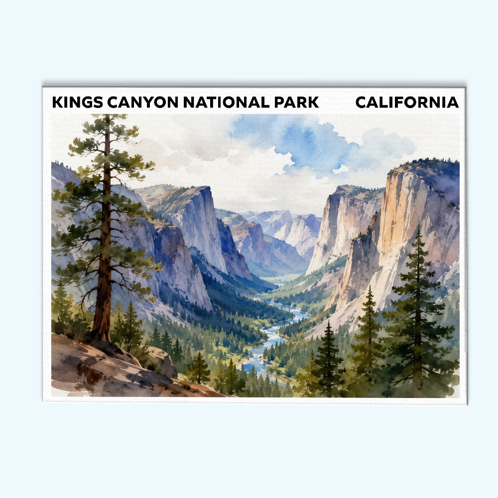 Kings Canyon National Park - California | Paint by Numbers Kit