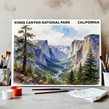 Kings Canyon National Park - California | Paint by Numbers Kit