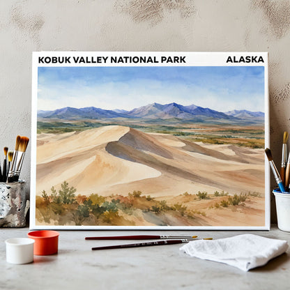 Kobuk Valley National Park - Alaska | Paint by Numbers Kit