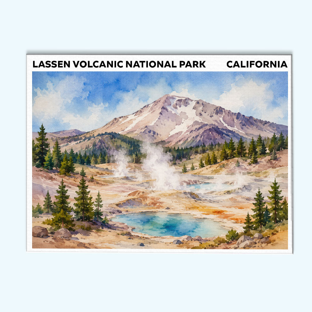 Lassen Volcanic National Park - California | Paint by Numbers Kit