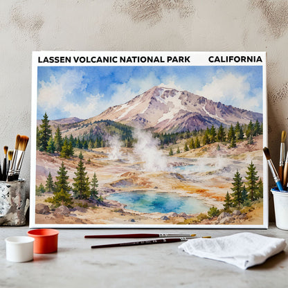 Lassen Volcanic National Park - California | Paint by Numbers Kit