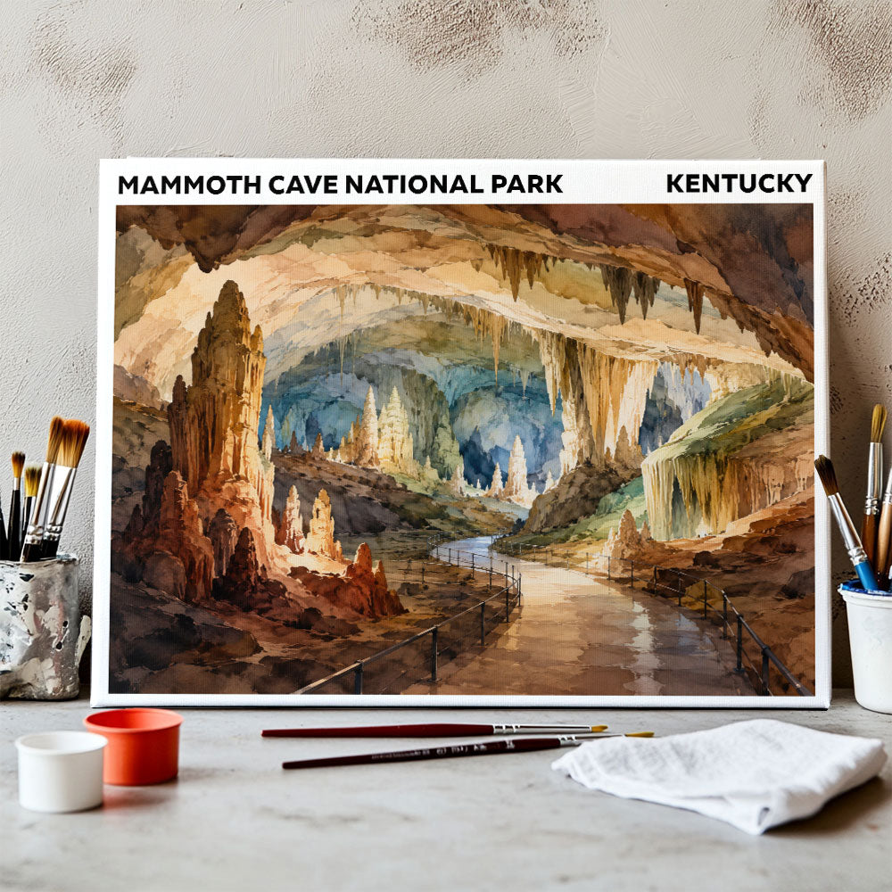 Mammoth Cave National Park - Kentucky | Paint by Numbers Kit