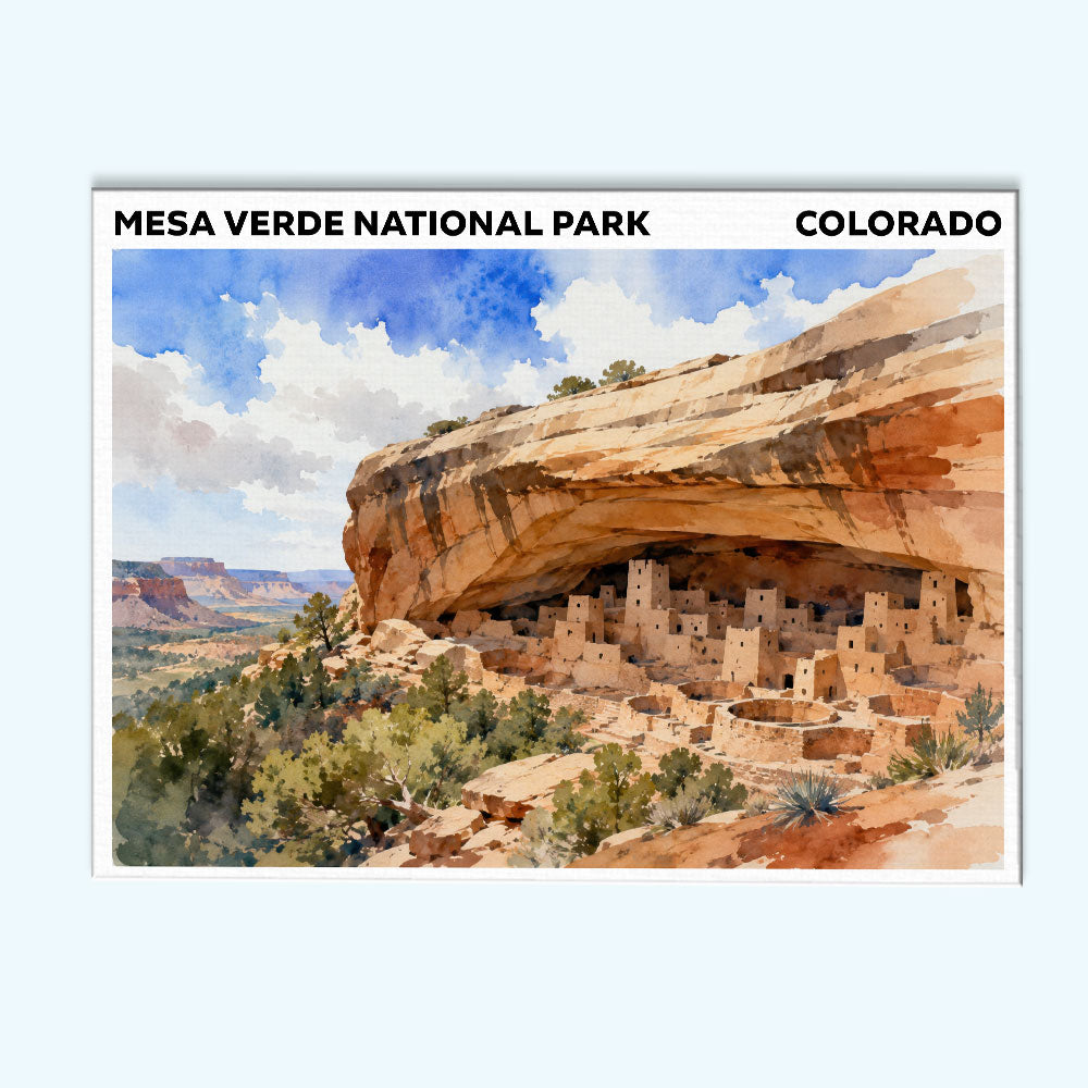 Mesa Verde National Park - Colorado | Paint by Numbers Kit