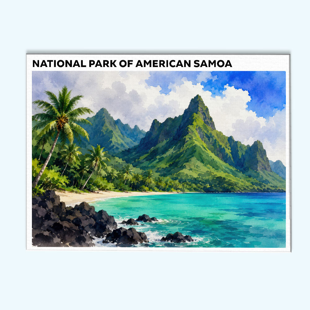 National Park of American Samoa | Paint by Numbers Kit