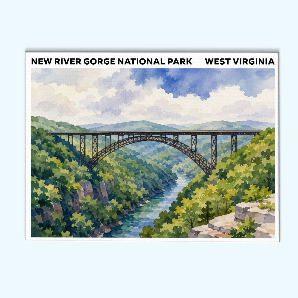 New River Gorge National Park - West Virginia | Paint by Numbers Kit