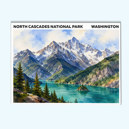 North Cascades National Park - Washington | Paint by Numbers Kit