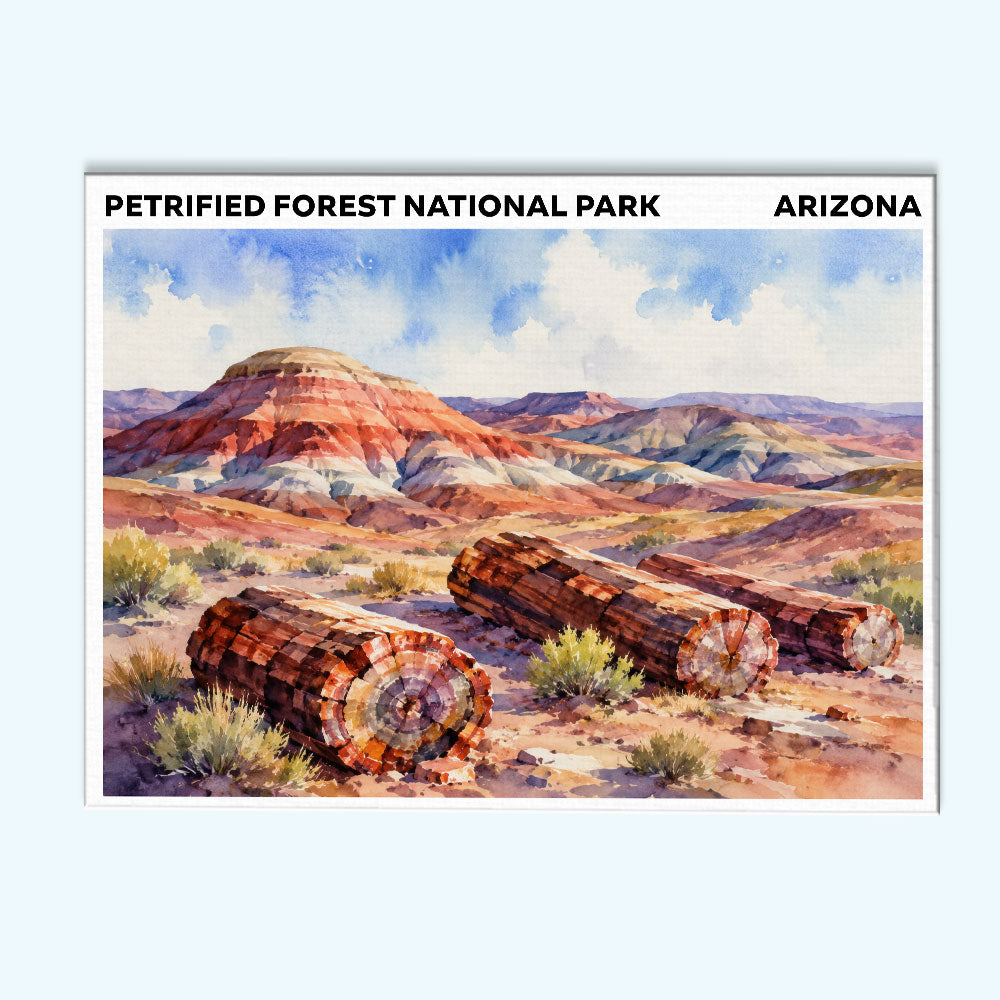 Petrified Forest National Park - Arizona | Paint by Numbers Kit