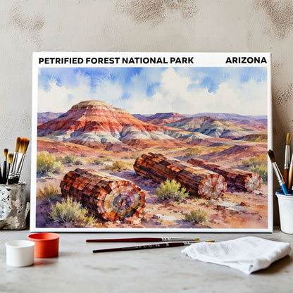 Petrified Forest National Park - Arizona | Paint by Numbers Kit