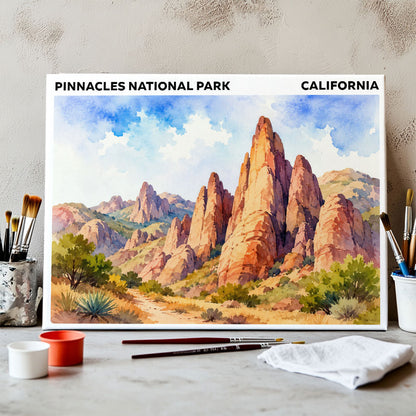 Pinnacles National Park - California | Paint by Numbers Kit