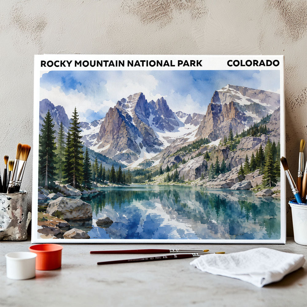 Rocky Mountain National Park - Colorado | Paint by Numbers Kit