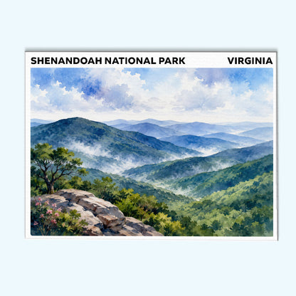 Shenandoah National Park - Virginia | Paint by Numbers Kit