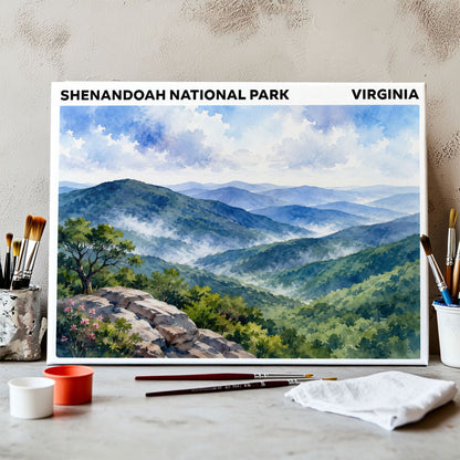 Shenandoah National Park - Virginia | Paint by Numbers Kit