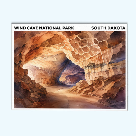 Wind Cave National Park - South Dakota | Paint by Numbers Kit