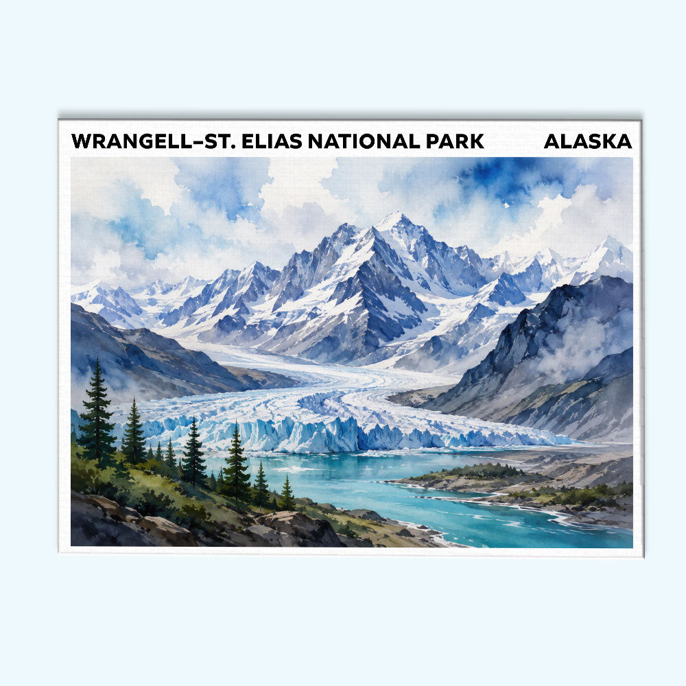 Wrangell–St. Elias National Park - Alaska | Paint by Numbers Kit