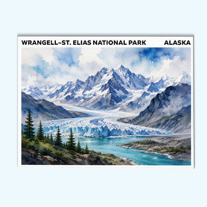 Wrangell–St. Elias National Park - Alaska | Paint by Numbers Kit