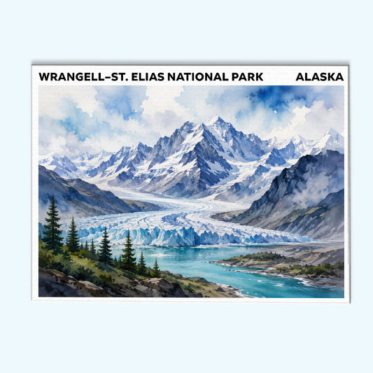 Wrangell–St. Elias National Park - Alaska | Paint by Numbers Kit