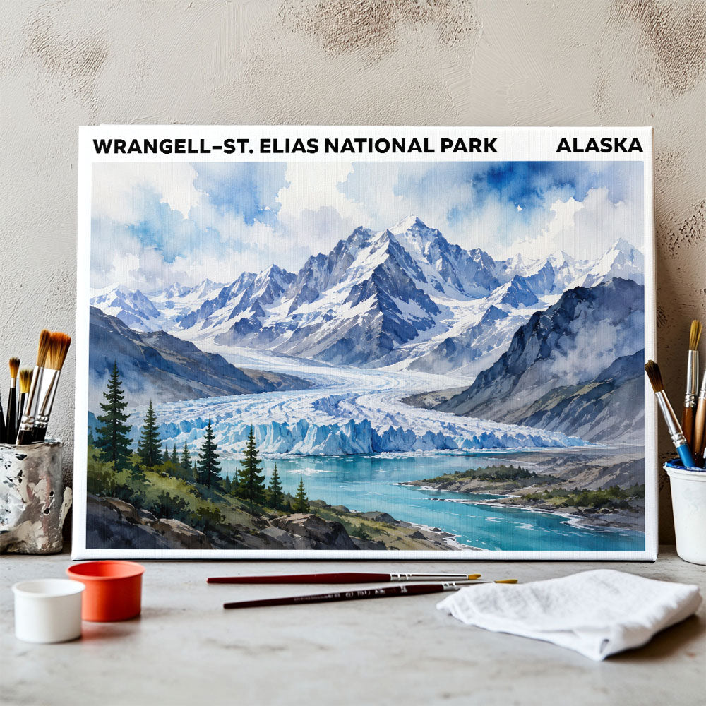 Wrangell–St. Elias National Park - Alaska | Paint by Numbers Kit