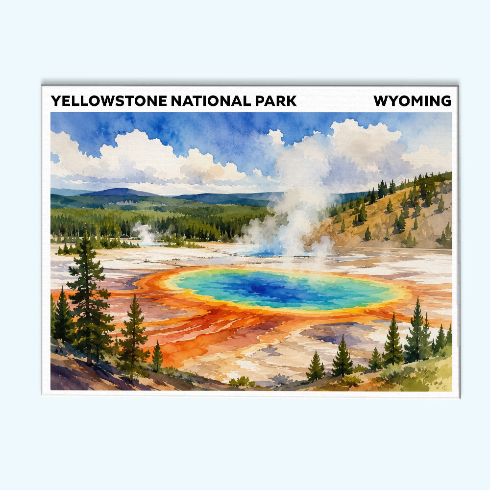 Yellowstone National Park - Wyoming | Paint by Numbers Kit