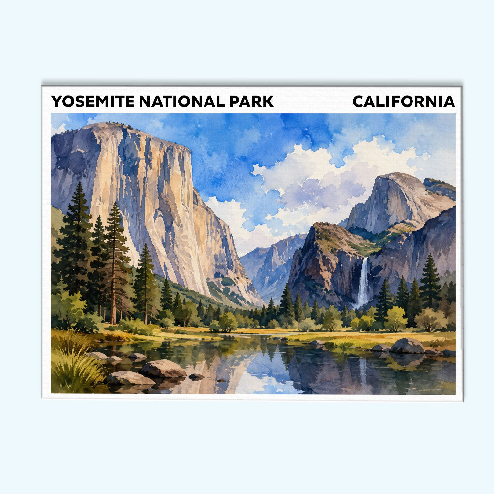 Yosemite National Park - California | Paint by Numbers Kit