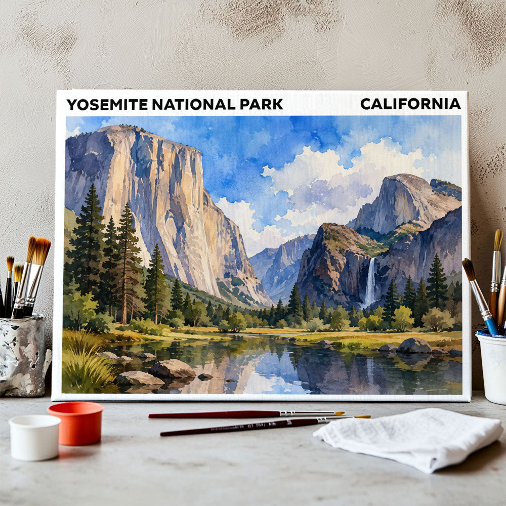 Yosemite National Park - California | Paint by Numbers Kit