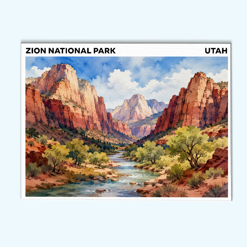 Zion National Park - Utah | Paint by Numbers Kit