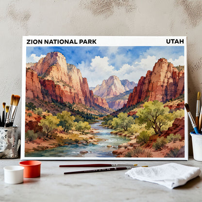 Zion National Park - Utah | Paint by Numbers Kit
