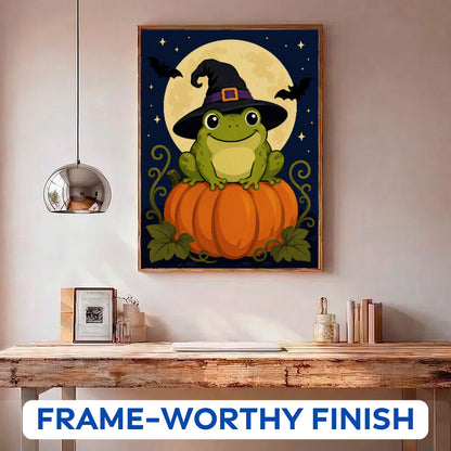 Pumpkin Witch Frog | Paint by Numbers Kit