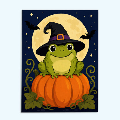 Pumpkin Witch Frog | Paint by Numbers Kit
