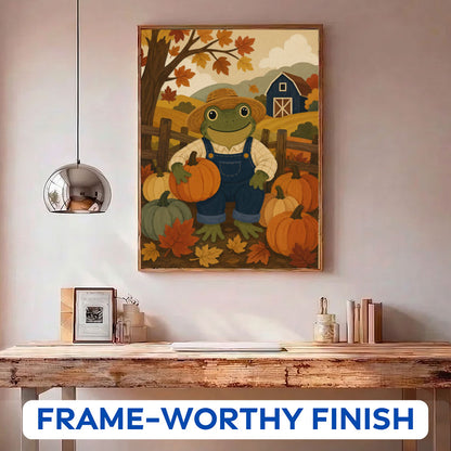 Pumpkin Patch Frog | Paint by Numbers Kit