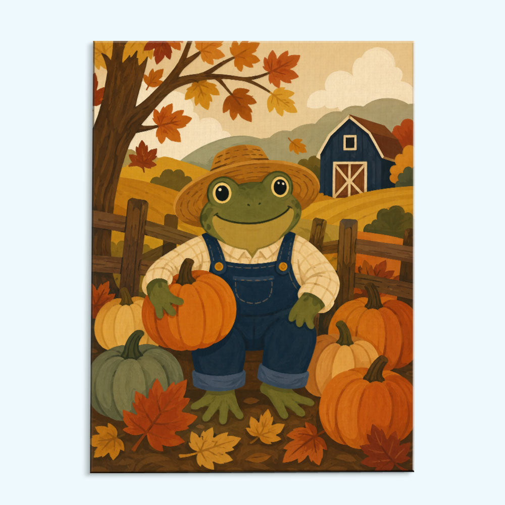 Pumpkin Patch Frog | Paint by Numbers Kit
