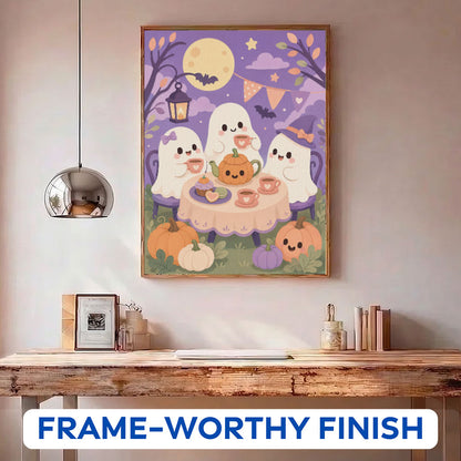 Ghostly Tea Party | Paint by Numbers Kit