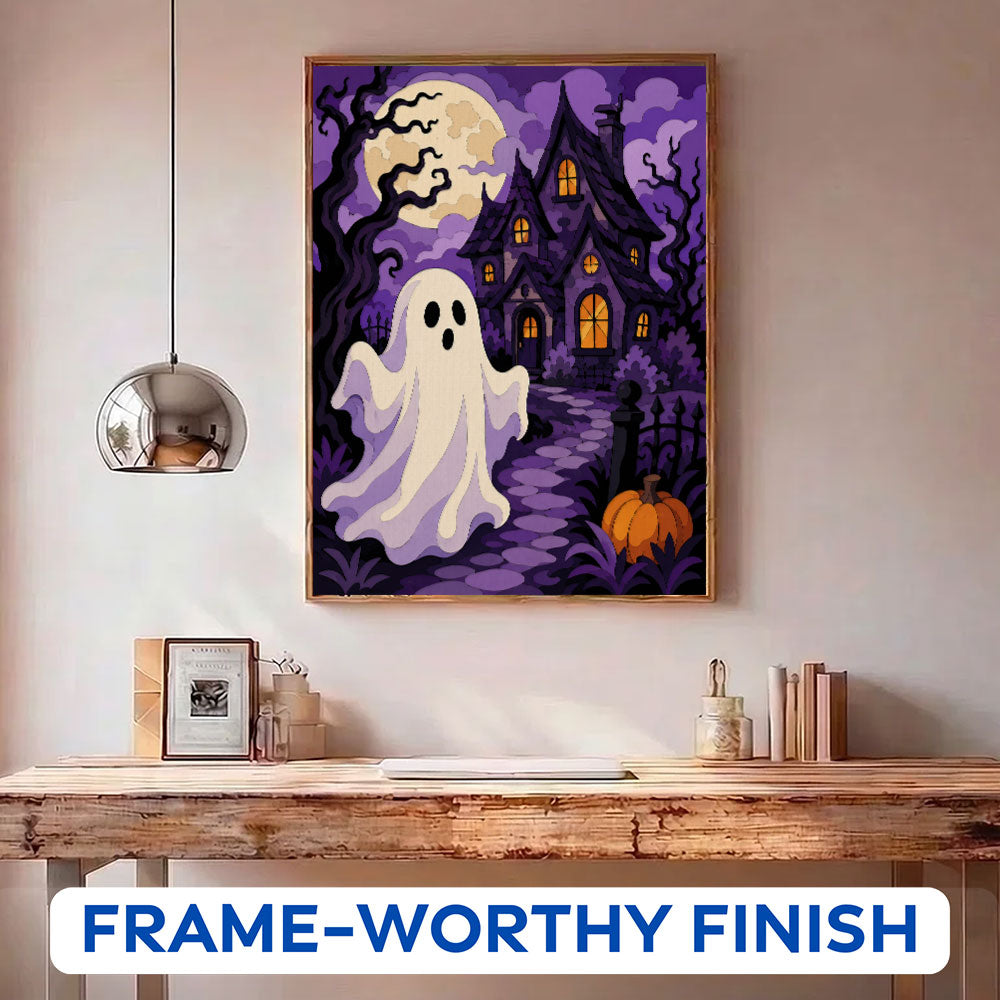 Haunted House Ghost | Paint by Numbers Kit