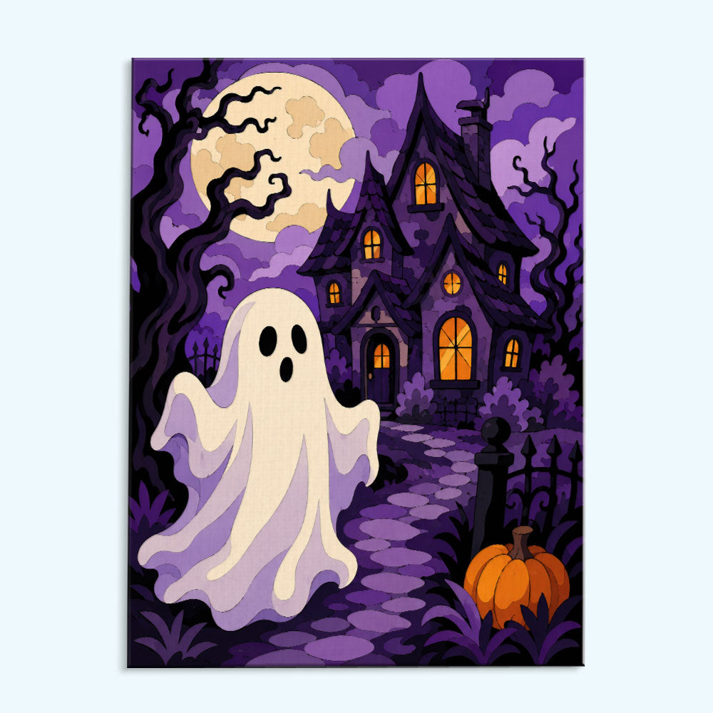 Haunted House Ghost | Paint by Numbers Kit