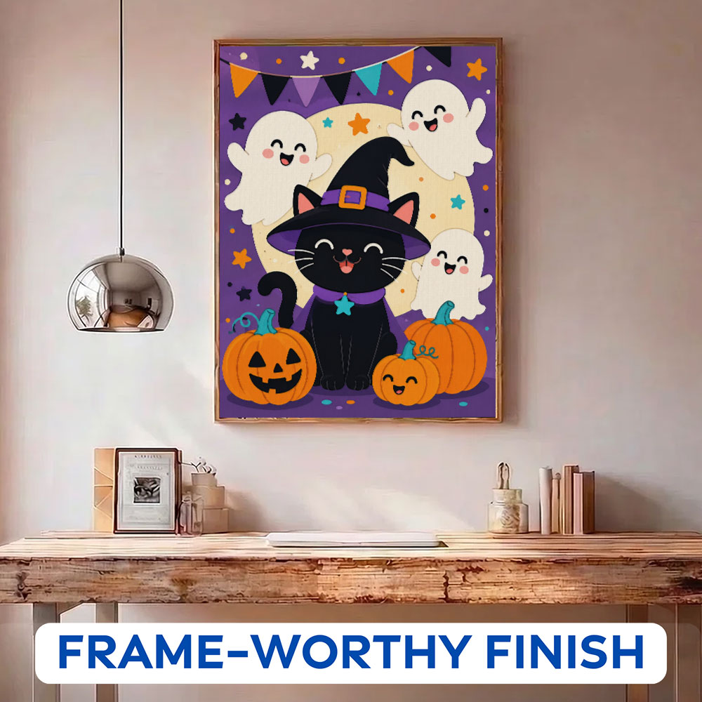 Halloween Kitty & Friends | Paint by Numbers Kit