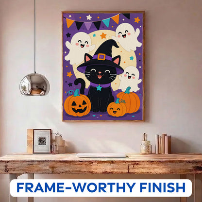 Halloween Kitty & Friends | Paint by Numbers Kit