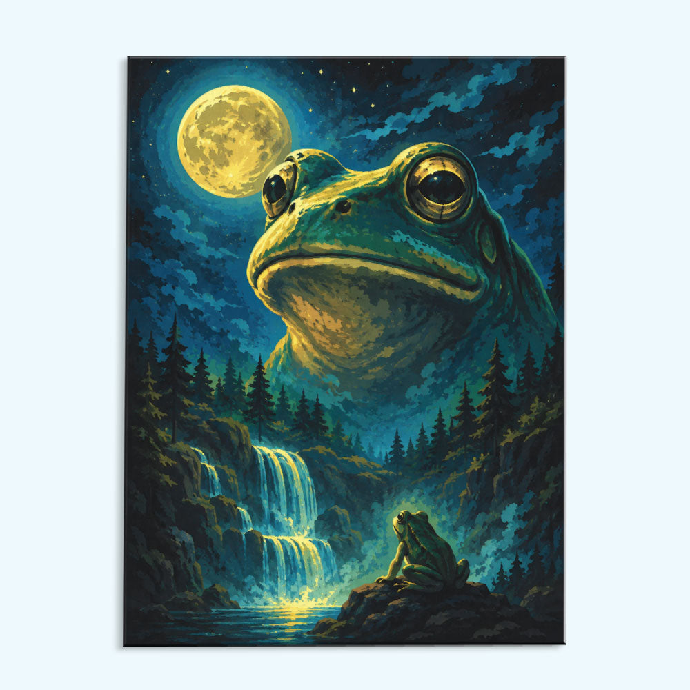 Guardian of the Moonlit Falls | Paint by Numbers Kit