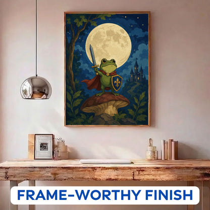 Frog Knight by Moonlight | Paint by Numbers Kit