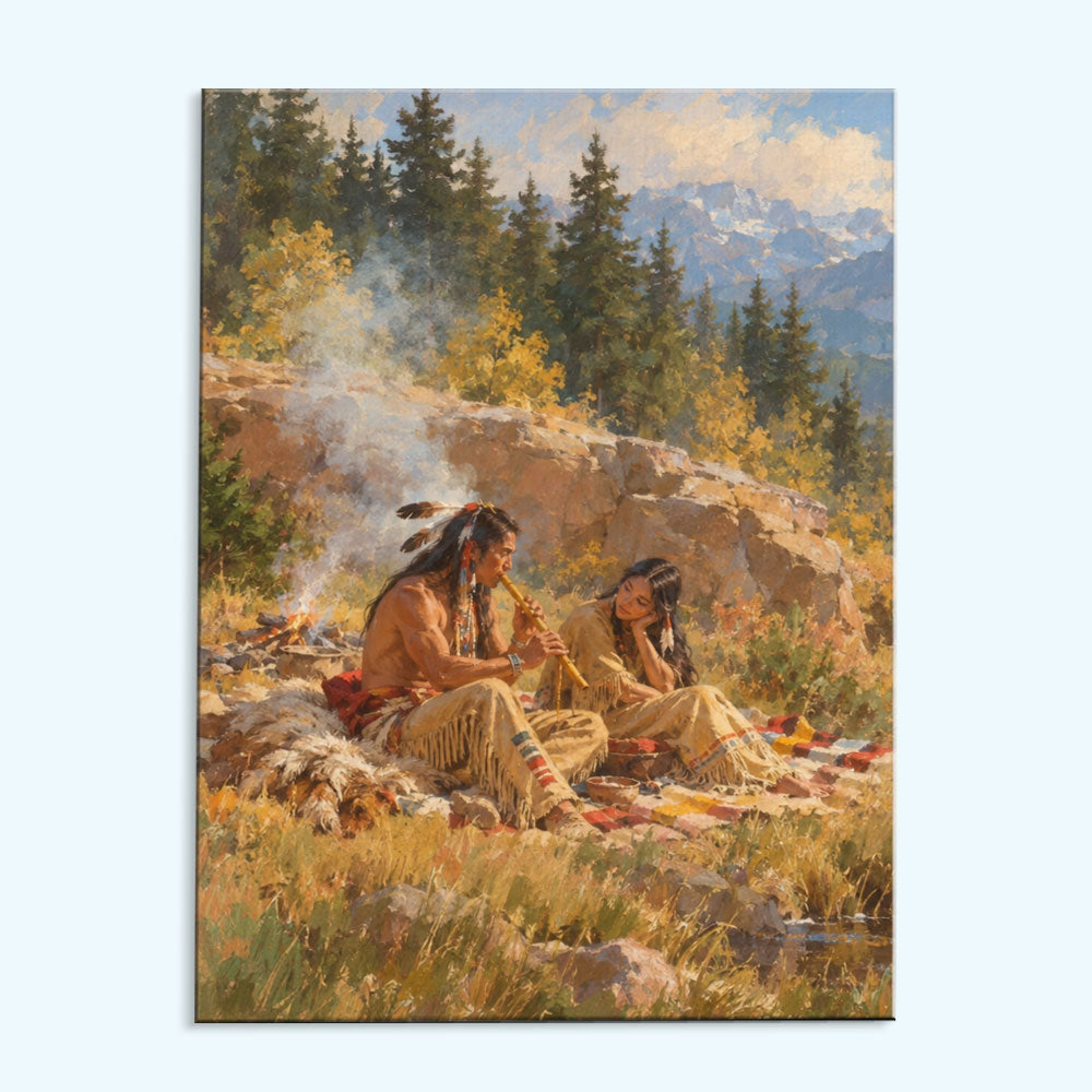 Whispers of the Flute | Paint by Numbers Kit