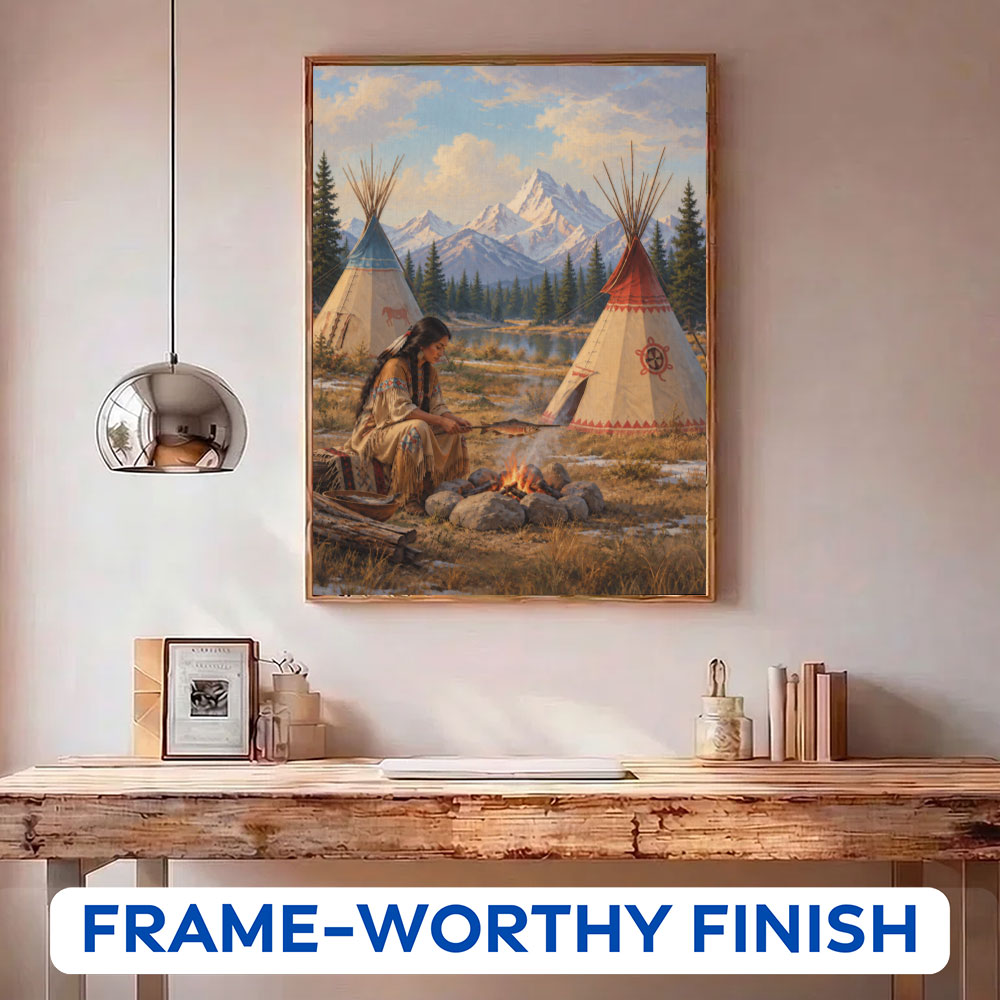 Home Beneath the Mountains | Paint by Numbers Kit