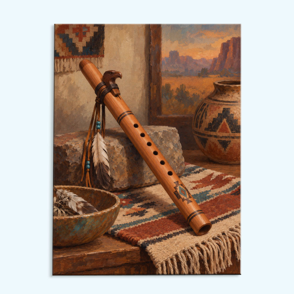 Flute of the Desert Wind | Paint by Numbers Kit