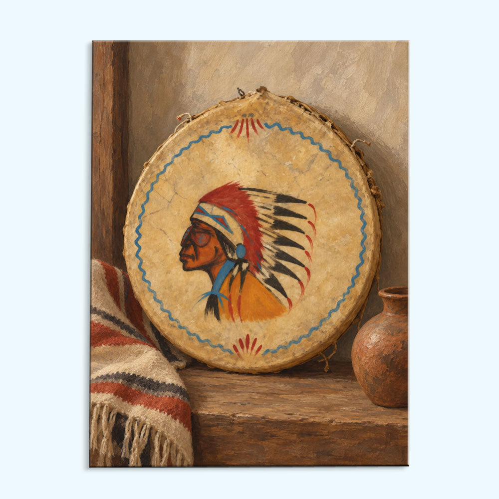 Drumbeats of the Plains | Paint by Numbers Kit