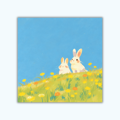 Bunny Meadow | Mini Paint by Numbers Kit