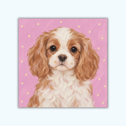 Sweet Cavalier | Mini Paint by Numbers Kit