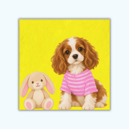 Bunny Best Friend | Mini Paint by Numbers Kit