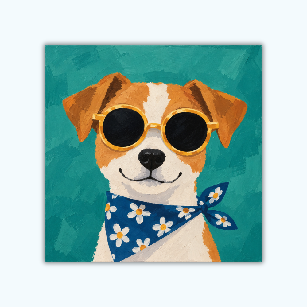 Cool Pup | Mini Paint by Numbers Kit