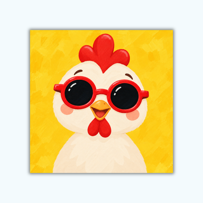 Chicken Shades | Mini Paint by Numbers Kit